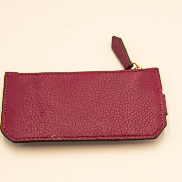 NWOT Aimee Krestenberg "All For Love" card wallet Magenta color - Picture 2 of 5